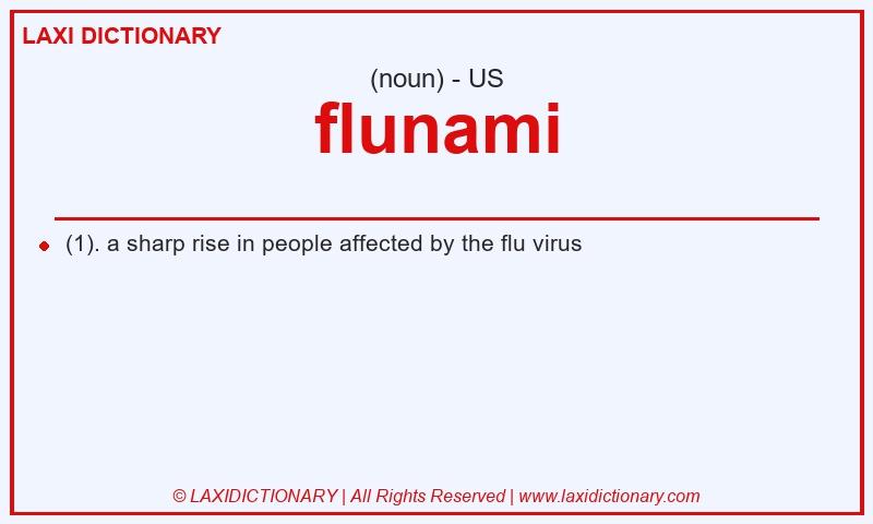 Definition flunami in American English