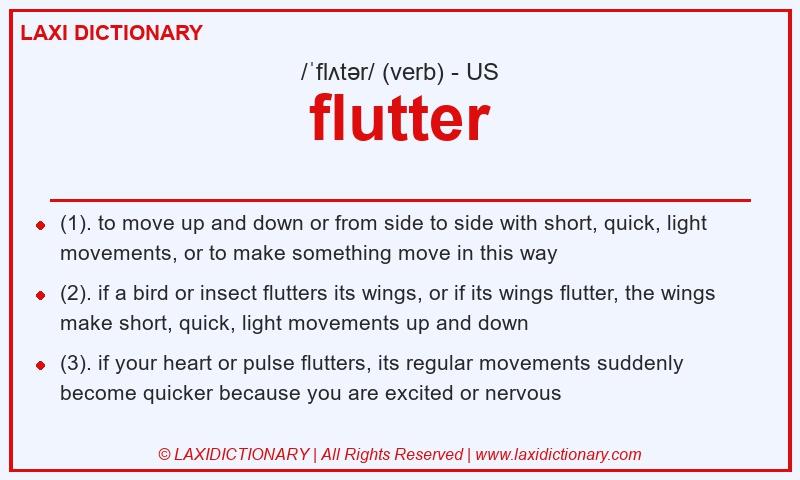 Definition flutter in American English