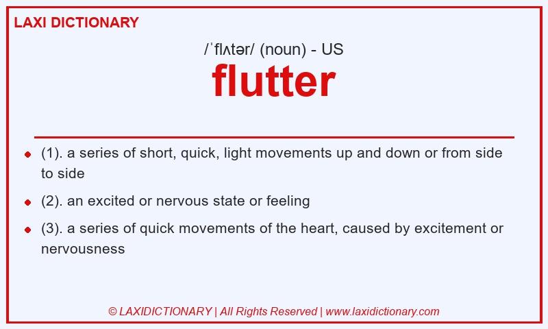 Definition flutter in American English