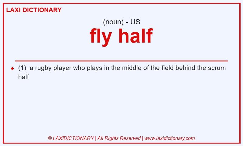 Definition fly half in American English
