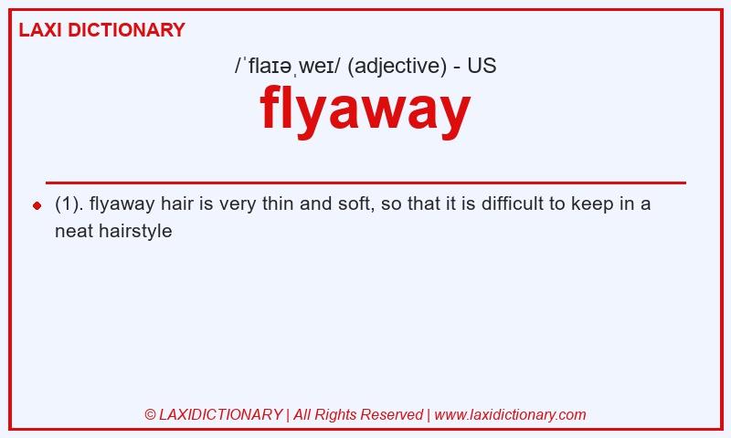 Definition flyaway in American English