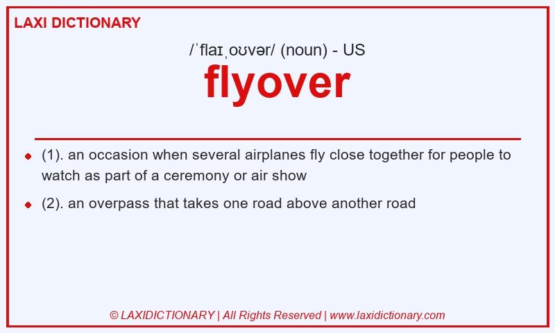 Definition flyover in American English