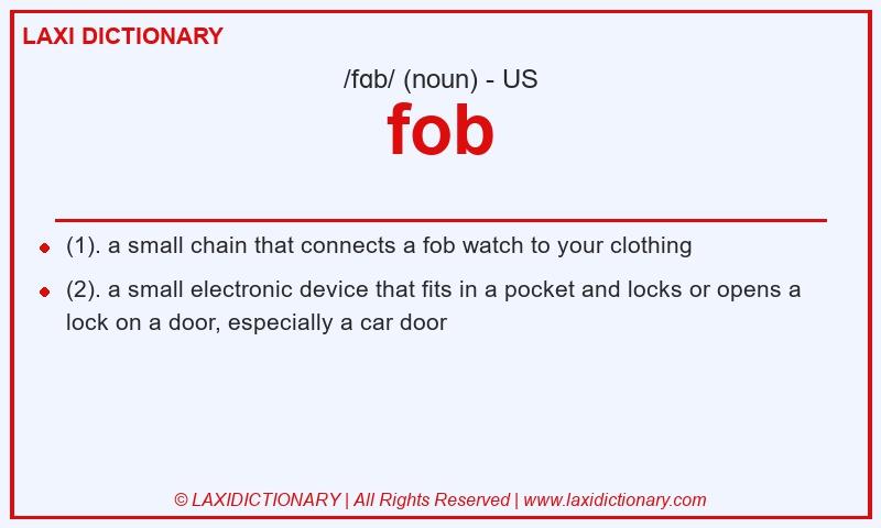 Definition fob in American English