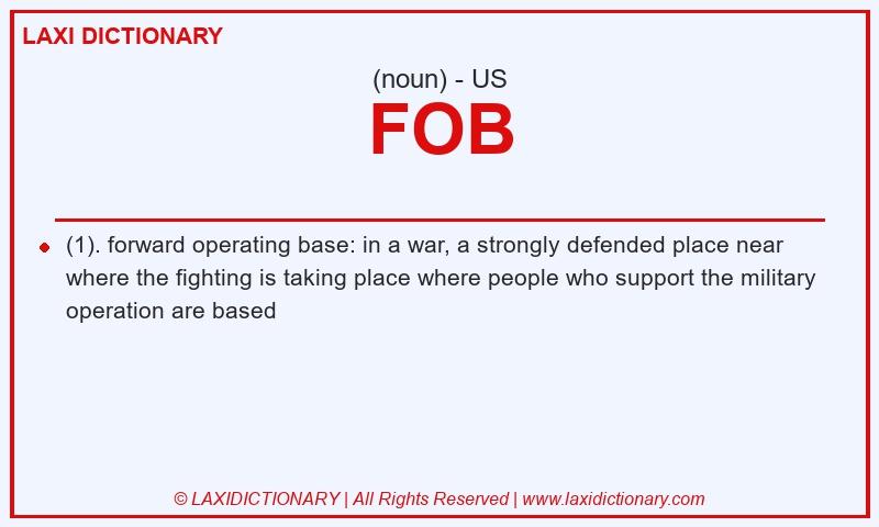 Definition FOB in American English
