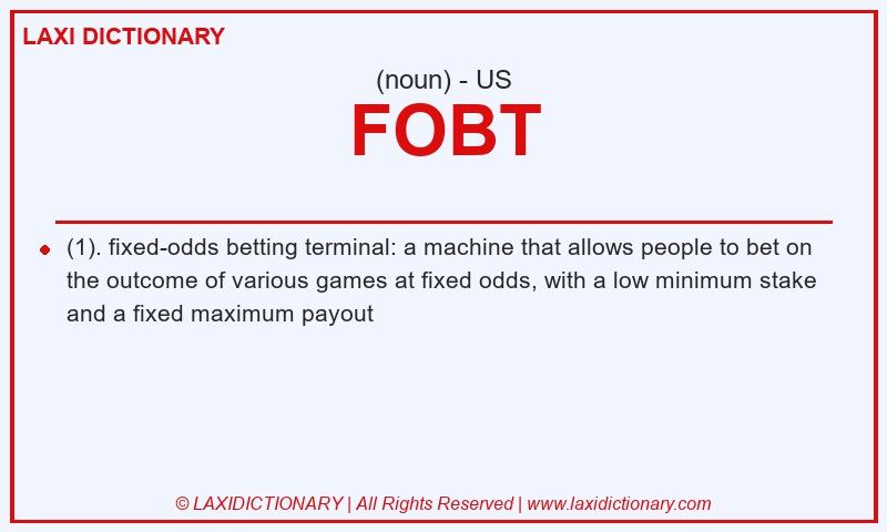 Definition FOBT in American English