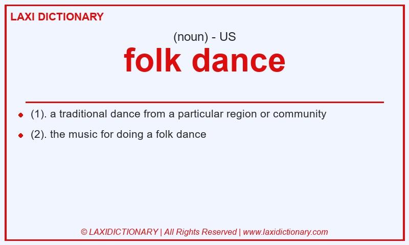 Definition folk dance in American English