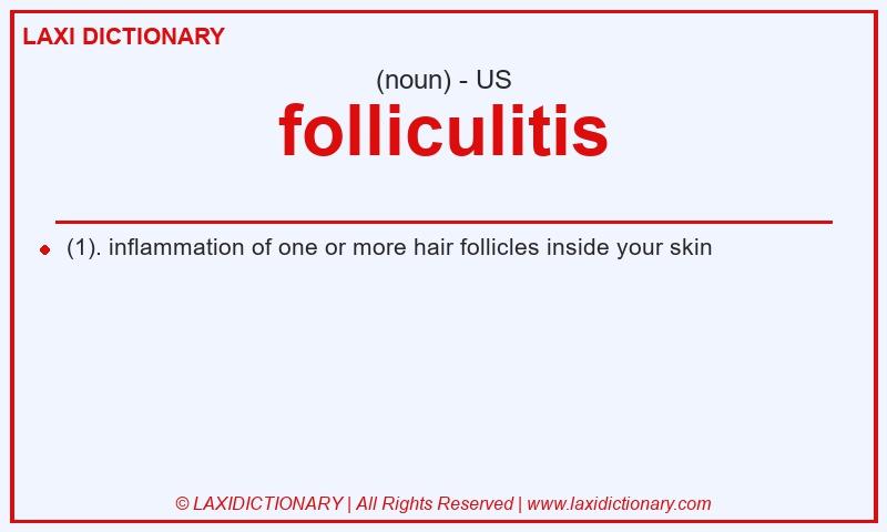 Definition folliculitis in American English