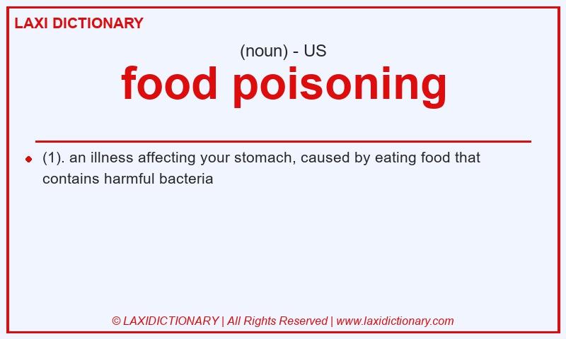 Definition food poisoning in American English