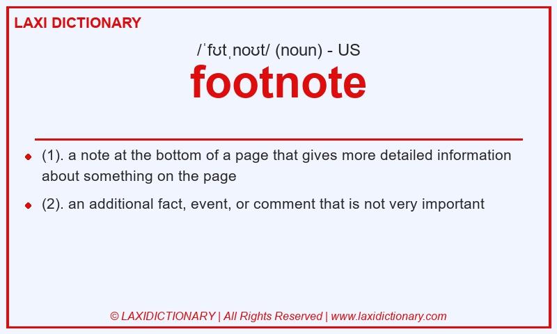 Definition footnote in American English