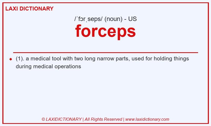 Definition forceps in American English