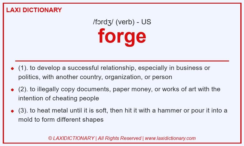 Definition forge in American English