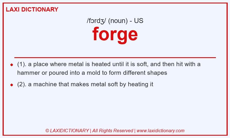 Definition forge in American English