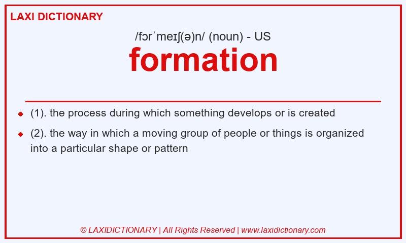 Definition formation in American English