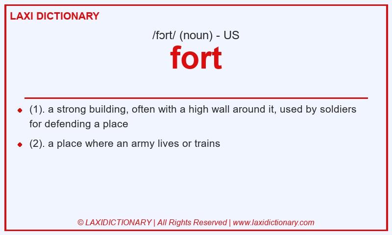 Definition fort in American English