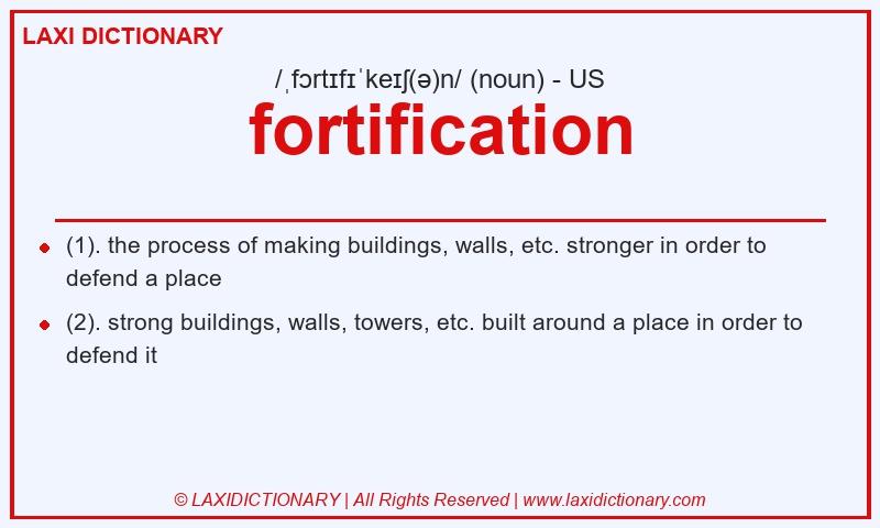 Definition fortification in American English