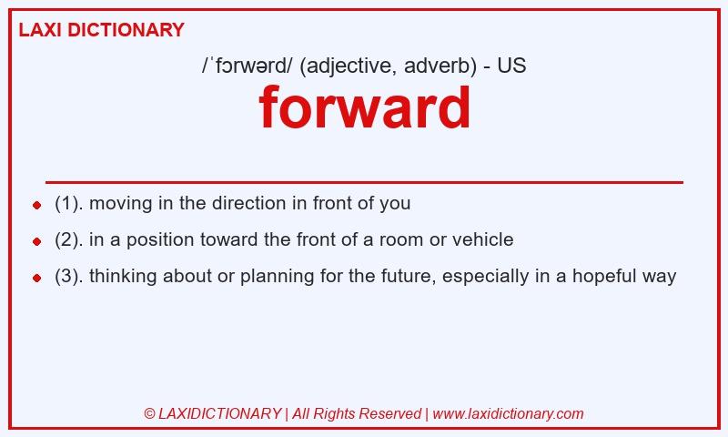 Definition forward in American English