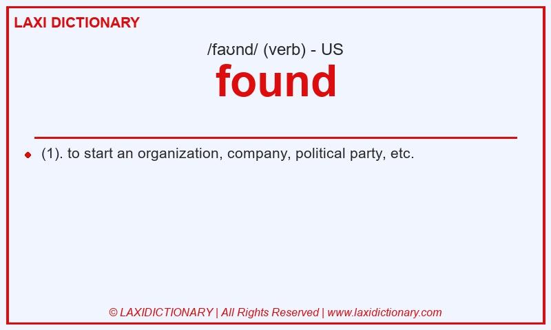 Definition found in American English