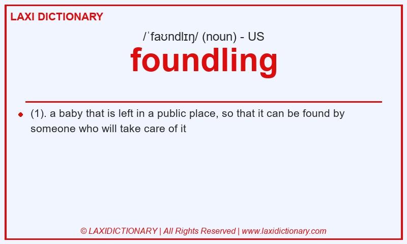 Definition foundling in American English