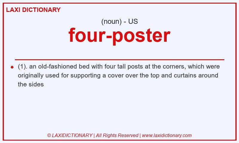 Definition four-poster in American English