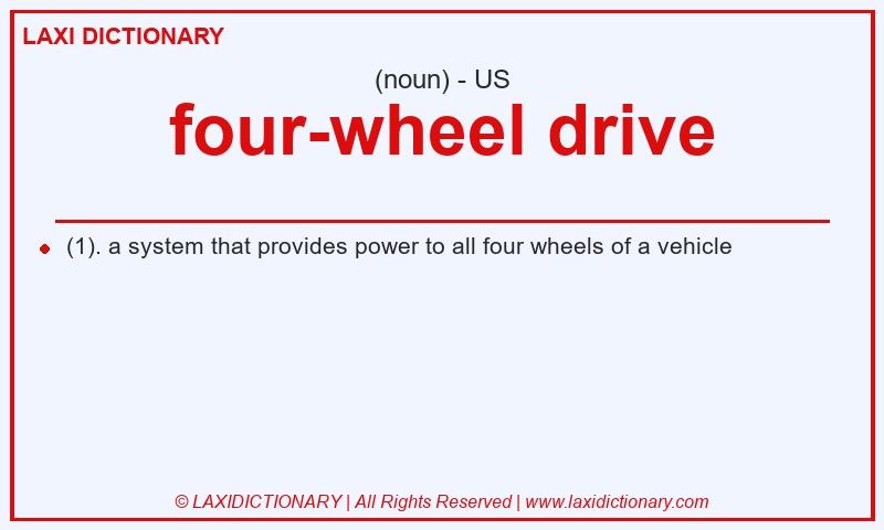 Definition four-wheel drive in American English