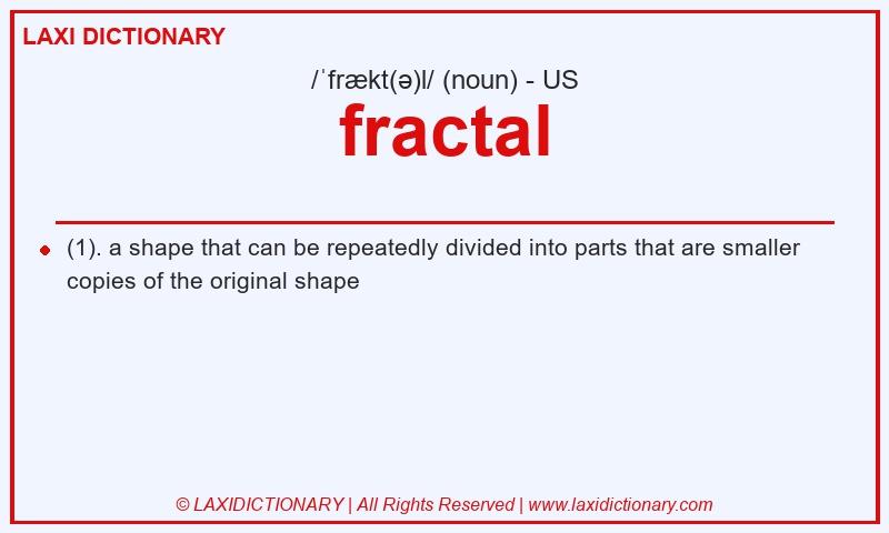 Definition fractal in American English