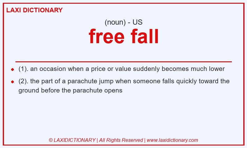 Definition free fall in American English