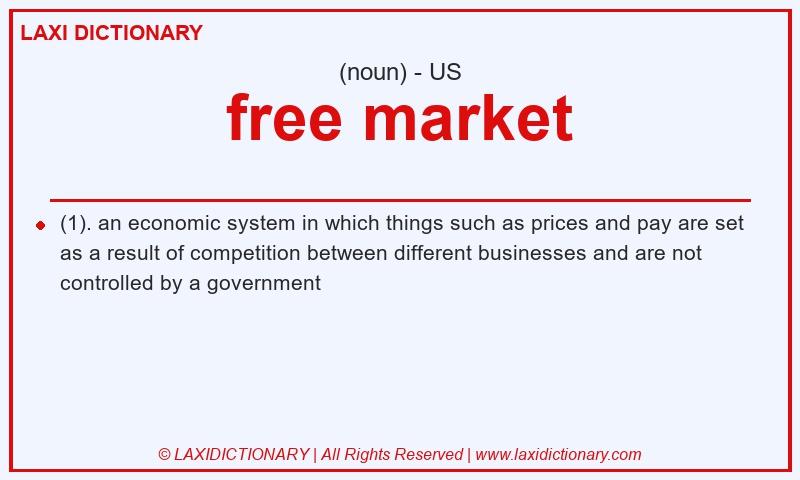 Definition free market in American English