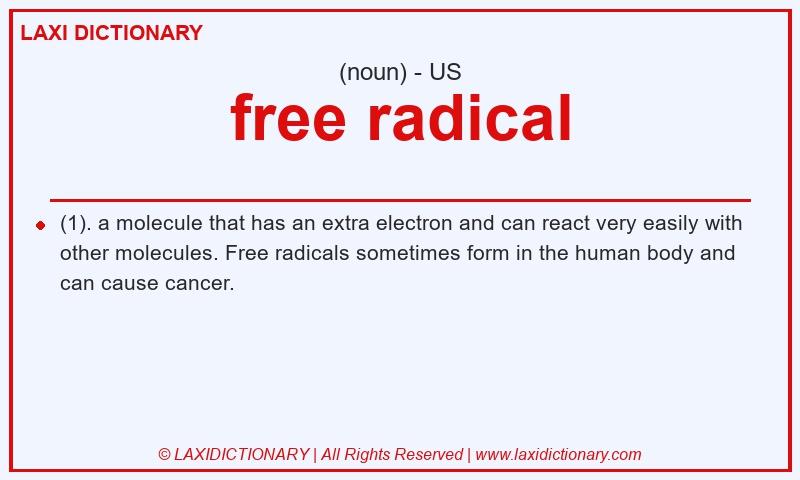 Definition free radical in American English