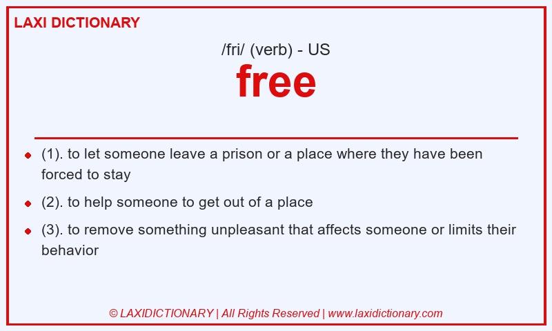 Definition free in American English
