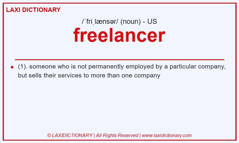 Definition freelancer in American English