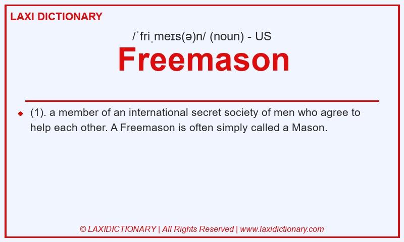 Definition Freemason in American English
