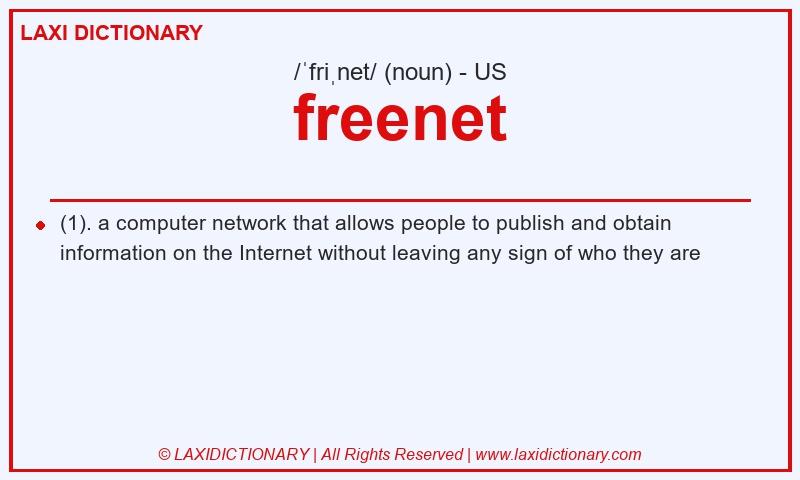 Definition freenet in American English