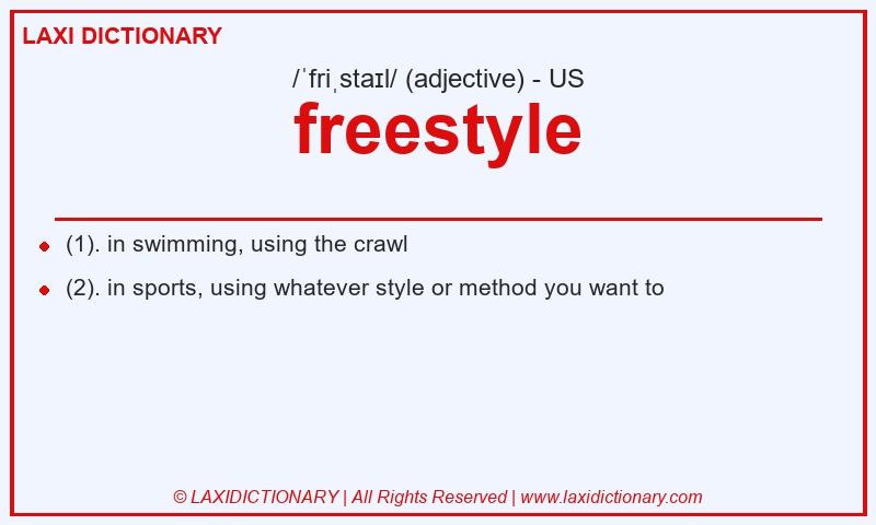 Definition freestyle in American English