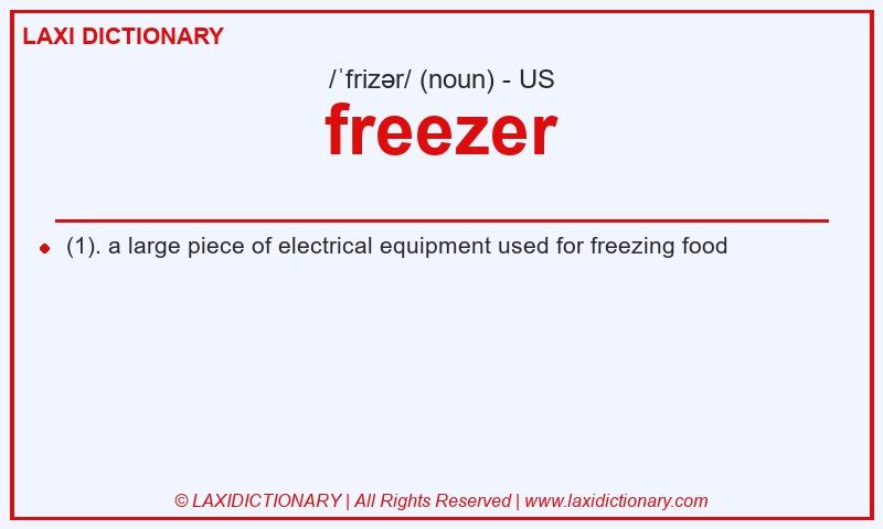 Definition freezer in American English