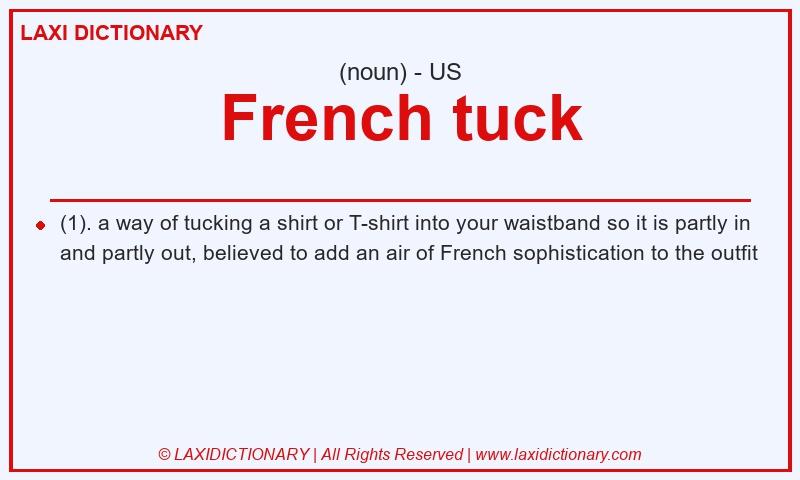 Definition French tuck in American English