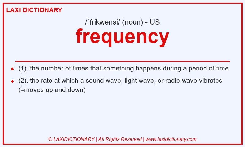 Definition frequency in American English