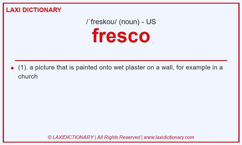 Definition fresco in American English