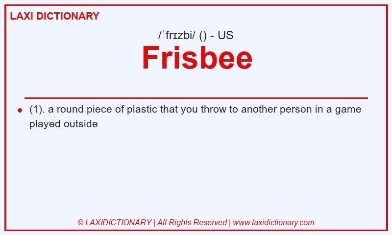 Definition Frisbee in American English