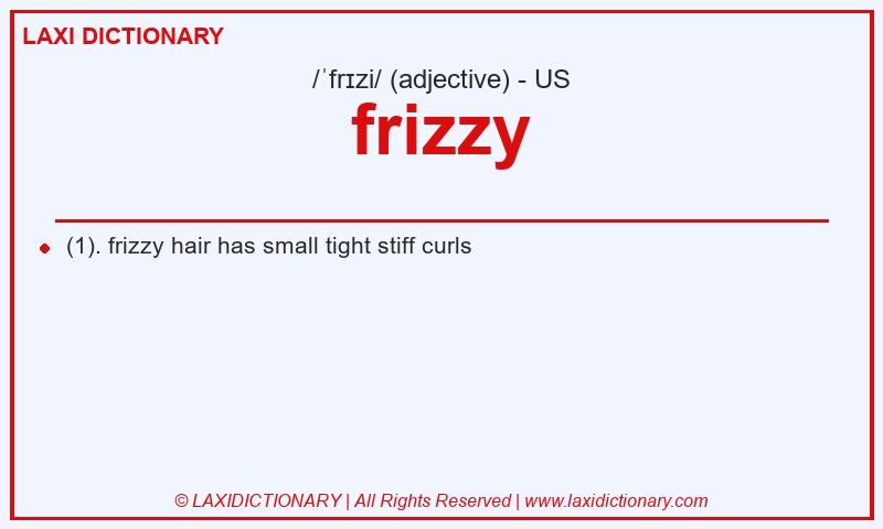 Definition frizzy in American English