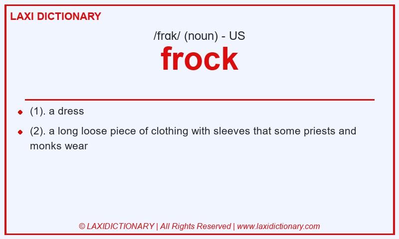 Definition frock in American English