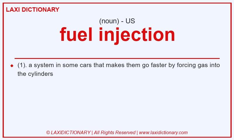 Definition fuel injection in American English