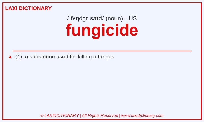 Definition fungicide in American English