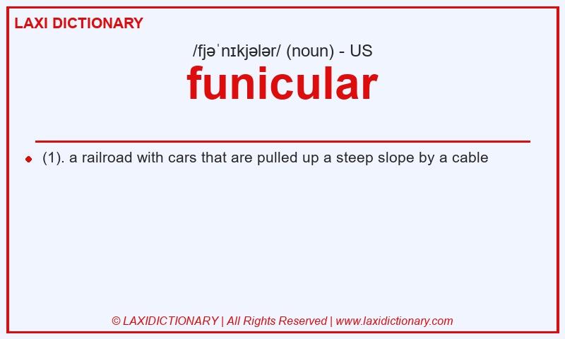 Definition funicular in American English