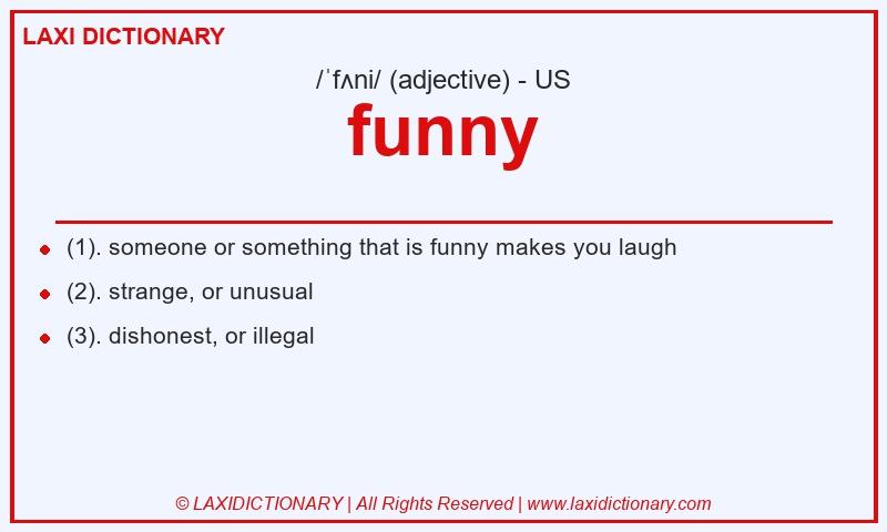 Definition funny in American English