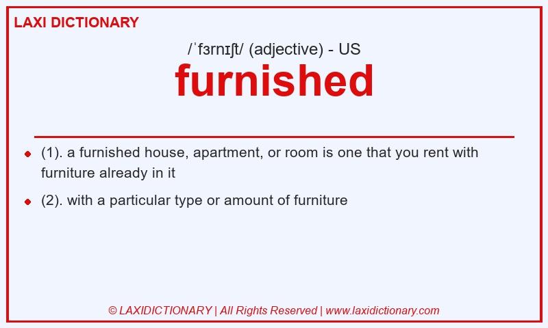 Definition furnished in American English