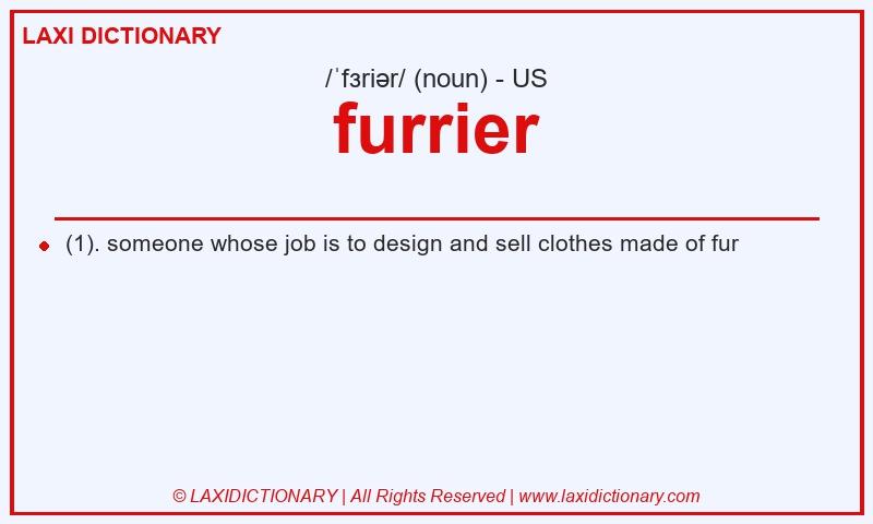 Definition furrier in American English
