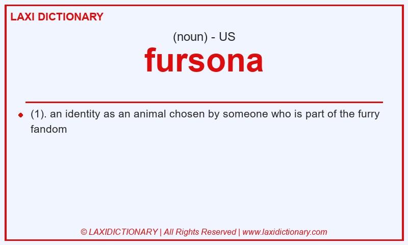 Definition fursona in American English