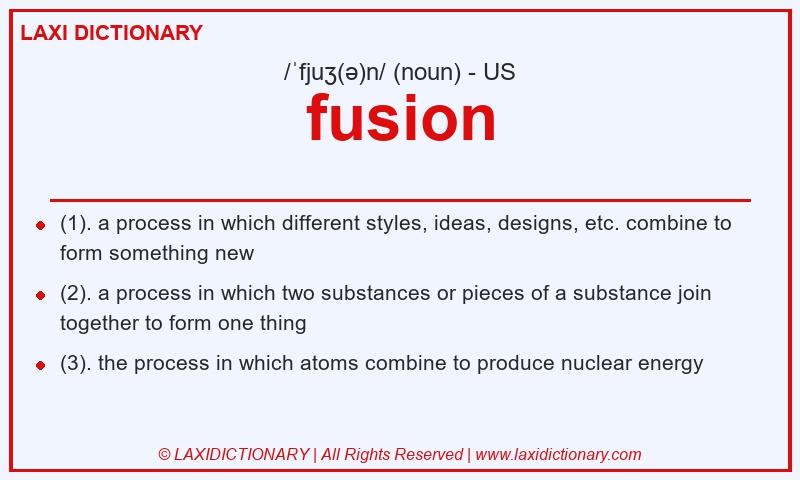 Definition fusion in American English