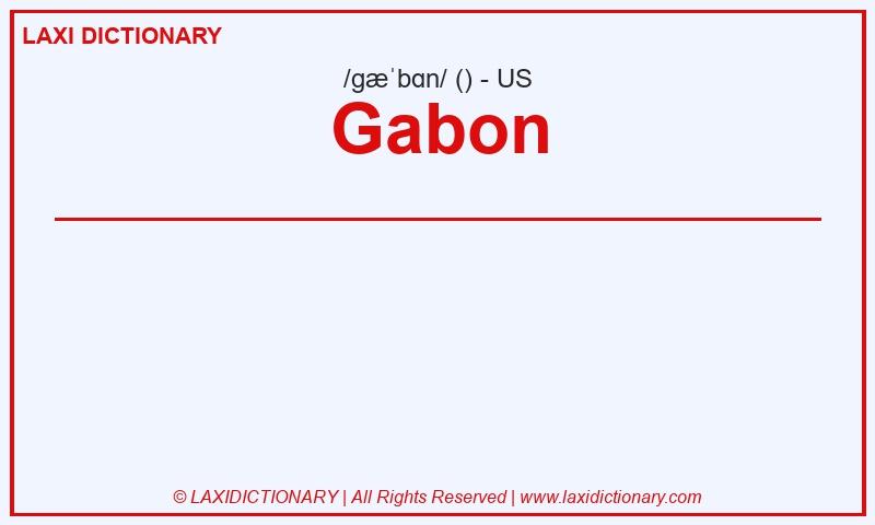 Definition Gabon in American English