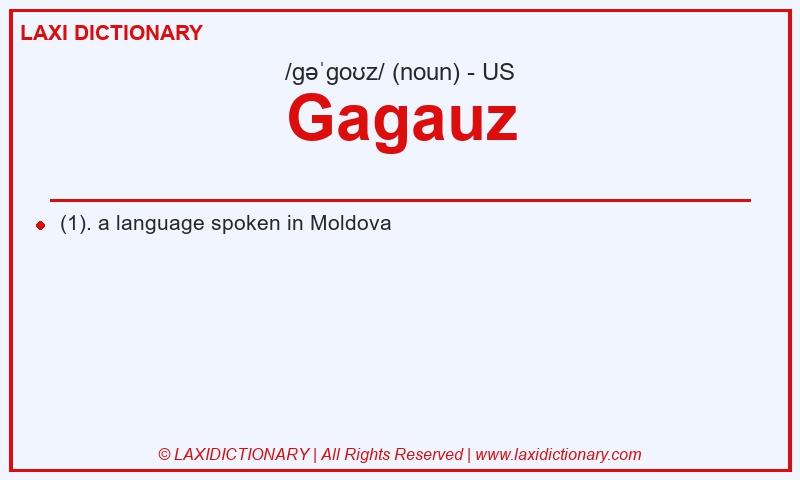 Definition Gagauz in American English